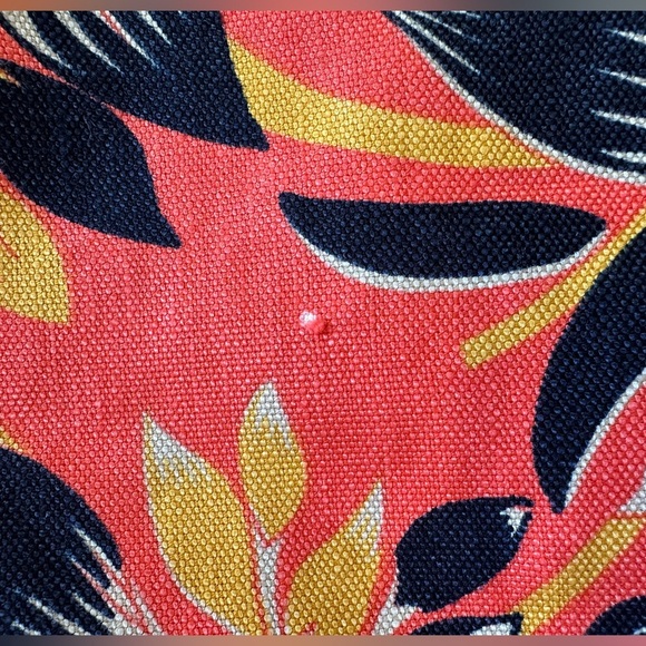 NWT J. Crew Linen Blend Mini Orange Floral Skirt - Picture 6 of 9